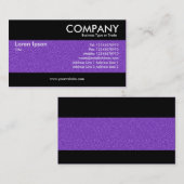 Carte De Visite Moderne - Violet Texture Embossée (Devant / Derrière)
