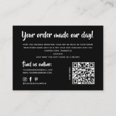 Carte De Visite Moderne vous avez un excellent goût qr code merci (Dos)