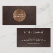 Carte de visite moderne Woodgrain III (Devant / Derrière)