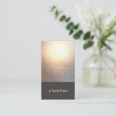 Carte De Visite Moderne Zen Glow Yoga et Arts de la guérison (Debout devant)