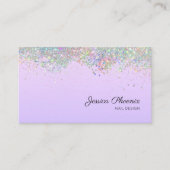 Carte De Visite Moderner Glamor Glitzer sinkt Visitenkarte (Devant)