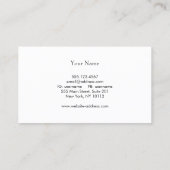 Carte De Visite modernes noires élégantes avec sphère de cercles d (Dos)