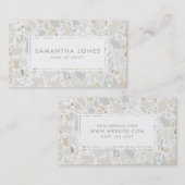 Carte De Visite Modernes simples en pierre élégants de sol de (Devant / Derrière)