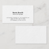 Carte de visite moderniste du génie électrique (Devant / Derrière)