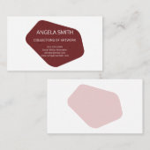 Carte De Visite Moderniste et éclaboussé (Devant / Derrière)