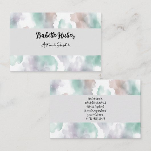 Carte De Visite Modernité (Devant / Derrière)