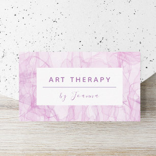 Carte De Visite Modernité Art Therapy Rose Flottant Fabric Romanti