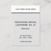 Carte de visite modeste et minimal (Devant)