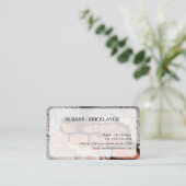 Carte de visite modifiable ALBANIL/ MAÇON (Debout devant)