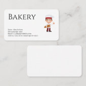 carte de visite modifiable de boulangerie (Devant / Derrière)