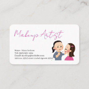 carte de visite modifiable des services de maquill