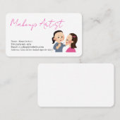 carte de visite modifiable des services de maquill (Devant / Derrière)