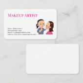 carte de visite modifiable des services de maquill (Devant / Derrière)