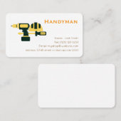 carte de visite modifiable des services handiman (Devant / Derrière)