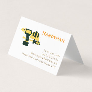 carte de visite modifiable des services handiman