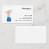carte de visite modifiable des services handiman (Devant / Derrière)