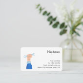 carte de visite modifiable des services handiman (Debout devant)