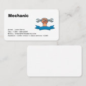 carte de visite modifiable des services mécaniques (Devant / Derrière)