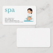 carte de visite modifiable des services spa (Devant / Derrière)