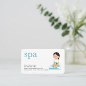 carte de visite modifiable des services spa (Debout devant)