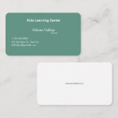 carte de visite modifiable pour centre d'apprentis (Devant / Derrière)