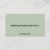 Carte de visite modifiable pour réparation de chau (Dos)