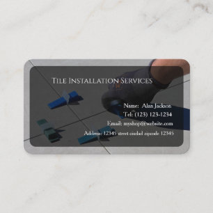 Carte de visite modifiable pour services d'install
