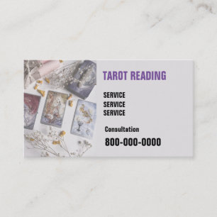 Carte De Visite Modifiable, Service de lecture de cartes, Tarot ,