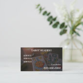Carte De Visite Modifiable, Service de lecture de cartes, Tarot , (Debout devant)