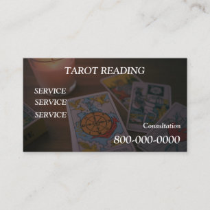 Carte De Visite Modifiable, Service de lecture de cartes, Tarot ,