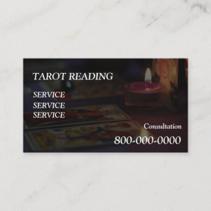 Carte De Visite Modifiable, Service de lecture de cartes, Tarot ,