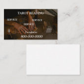 Carte De Visite Modifiable, Service de lecture de cartes, Tarot , (Devant / Derrière)