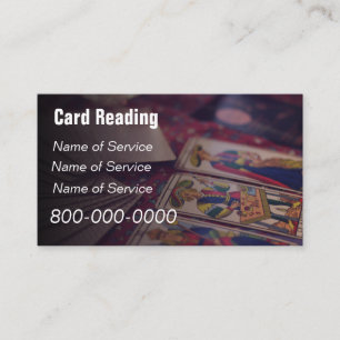 Carte De Visite Modifiable, Service de lecture de cartes, Tarot ,