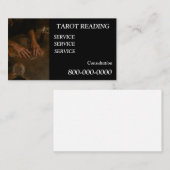 Carte De Visite Modifiable, Service de lecture de cartes, Tarot , (Devant / Derrière)