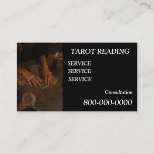 Carte De Visite Modifiable, Service de lecture de cartes, Tarot ,