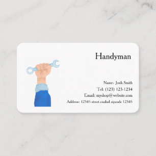 carte de visite modifiable services de bricolage