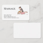 carte de visite modifiable services de massage (Devant / Derrière)