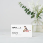 carte de visite modifiable services de massage (Debout devant)
