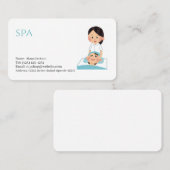 carte de visite modifiable services de spa (Devant / Derrière)