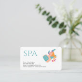carte de visite modifiable services de spa (Debout devant)