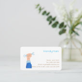 carte de visite modifiable services d'homme à tout (Debout devant)