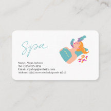 carte de visite modifiable services spa