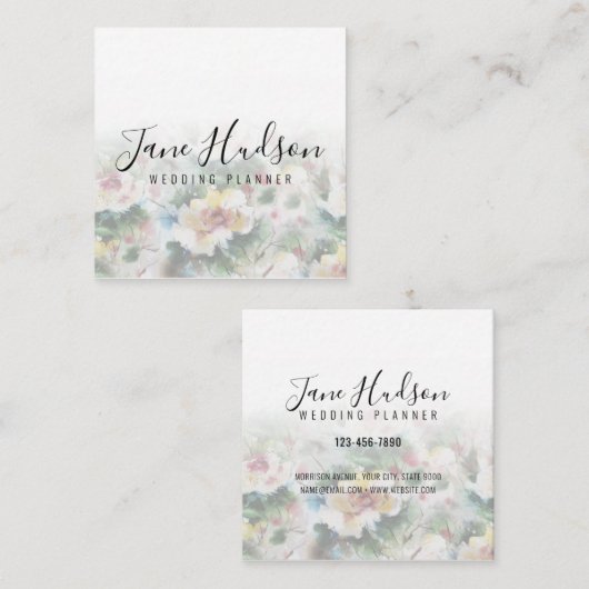 Carte de visite modifiable simple et simple (Devant / Derrière)