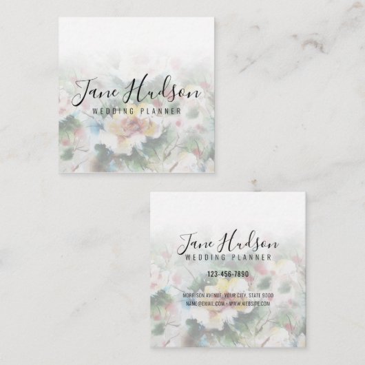 Carte de visite modifiable simple et simple (Devant / Derrière)