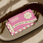 Carte de visite modifiable Super rose pour Studio