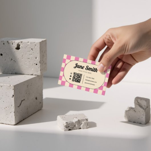 Carte de visite modifiable Super rose pour Studio