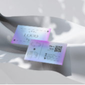 Carte de visite modifiable tendance dégradable ble