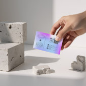 Carte de visite modifiable tendance dégradable ble