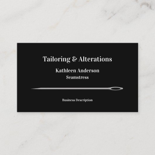 Carte De Visite Modification de la couture sur mesure MST simple A (Devant)