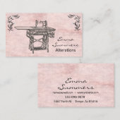 Carte De Visite Modifications de machine à coudre ancienne antique (Devant / Derrière)